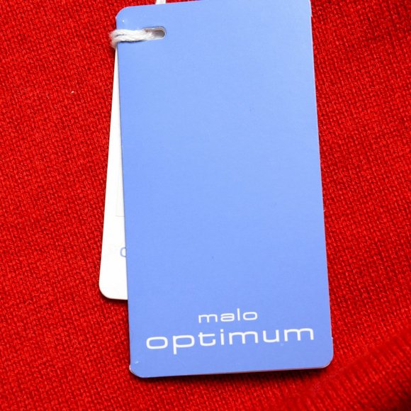 Malo Optimum Men's Brick Red Wool Cashmere Crewneck Pullover Sweater - Picture 6 of 6